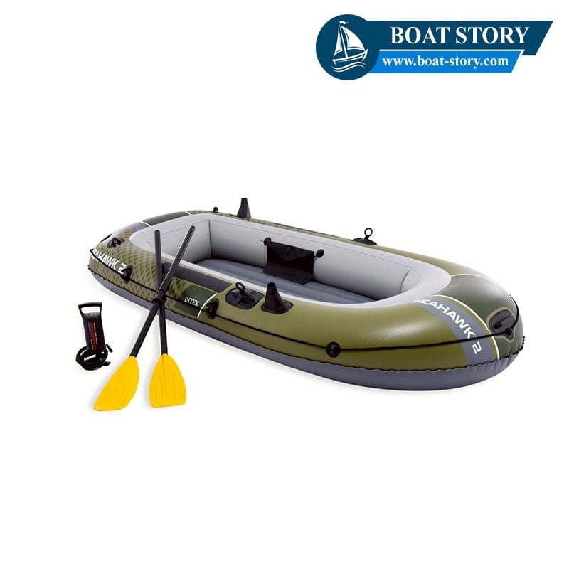 เรือยาง INTEX รุ่น SEAHAWK 2 นั่งได้ 2 ท่าน  อุปกรณ์ครบพร้อมปั๊มสูบลม